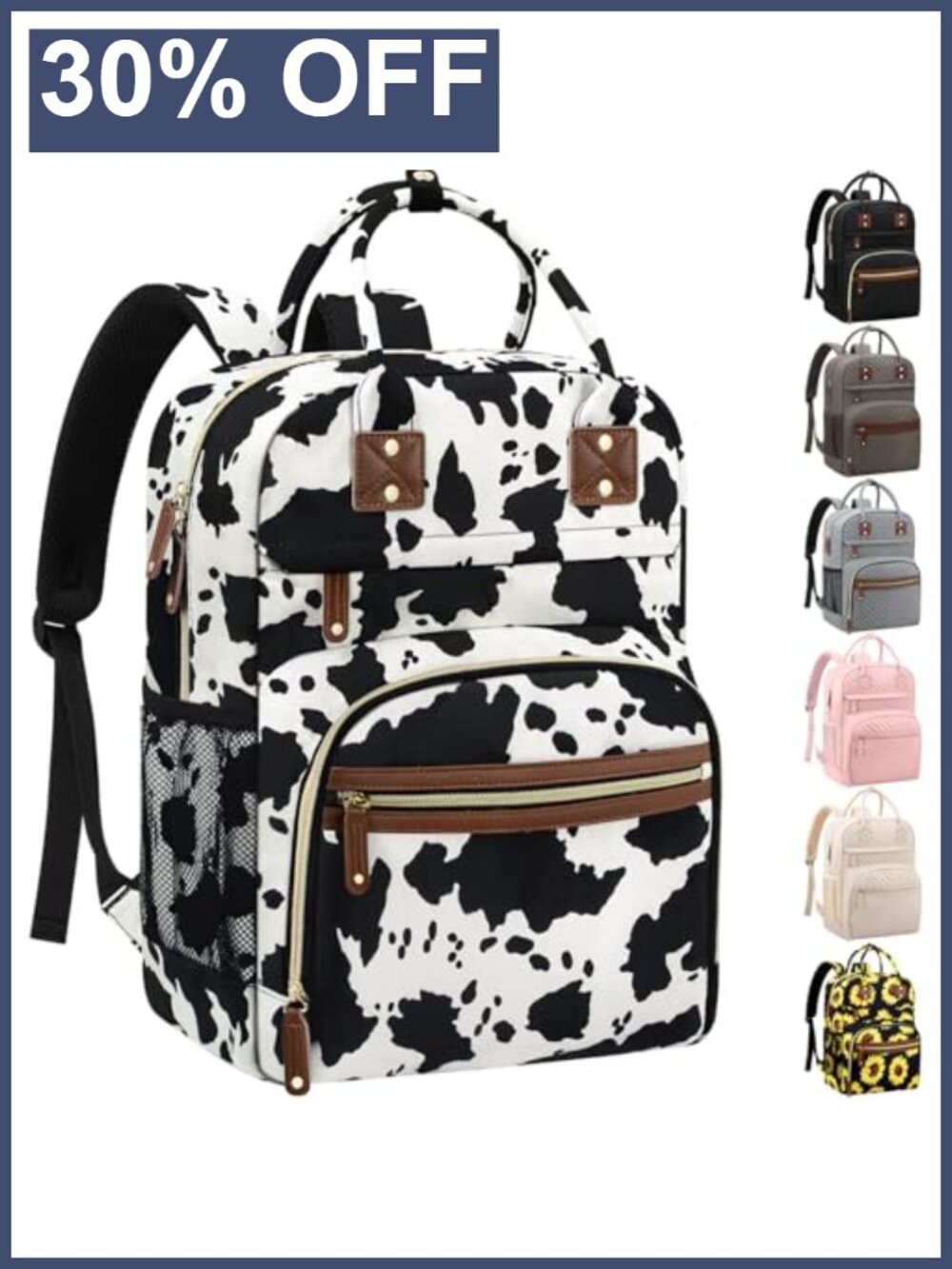 Large Capacity Baby Diaper Bag Backpack Waterproof Insulated Pockets